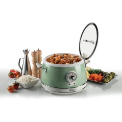Ariete Vintage Rice Cooker - 35L Slow Cooker 700W Green | Perfect for Delicious Meals!
